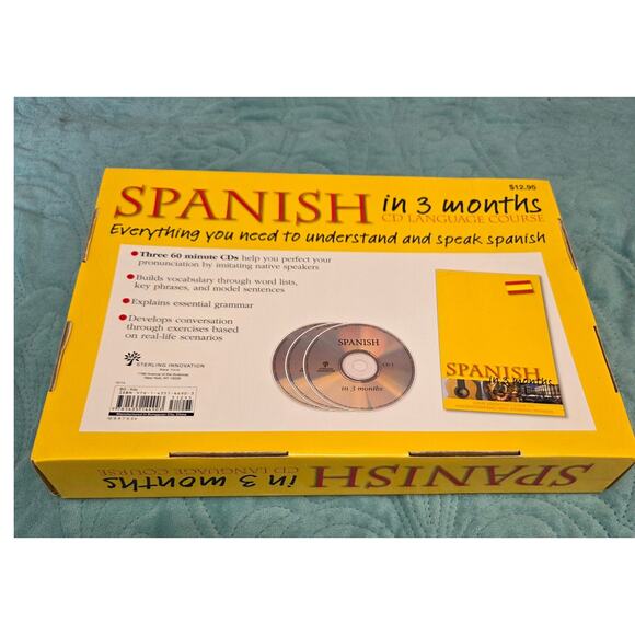 Spanish In 3 Months-CD Language Course-New In Box - Picture 6 of 7